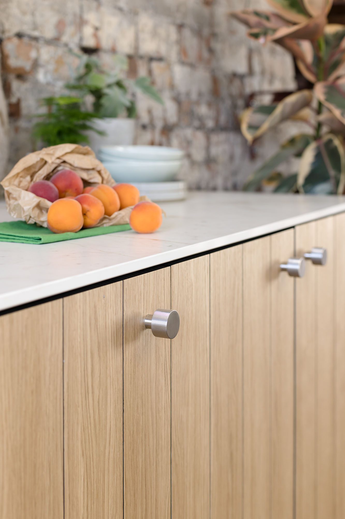 Husk's Himalayan Kitchen, which features HPL Natura Himalayan kitchen fronts and Oak V-Groove panelling.